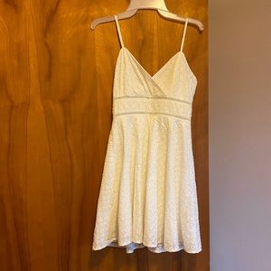 June & Ivy White Flower Dress